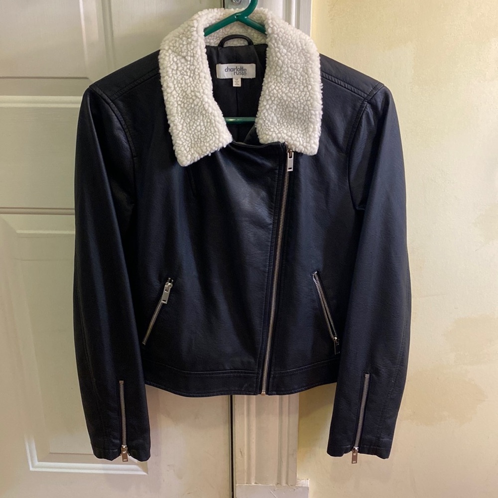 Pleather black jacket